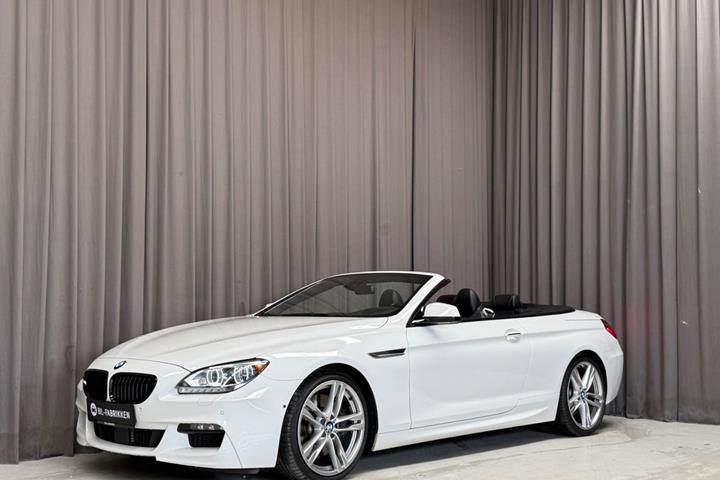 Hvid BMW 650i fra 2012