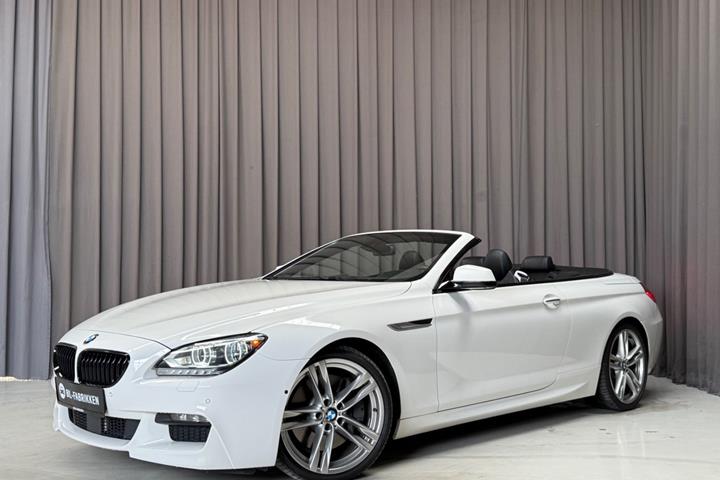 Hvid BMW 650i fra 2012