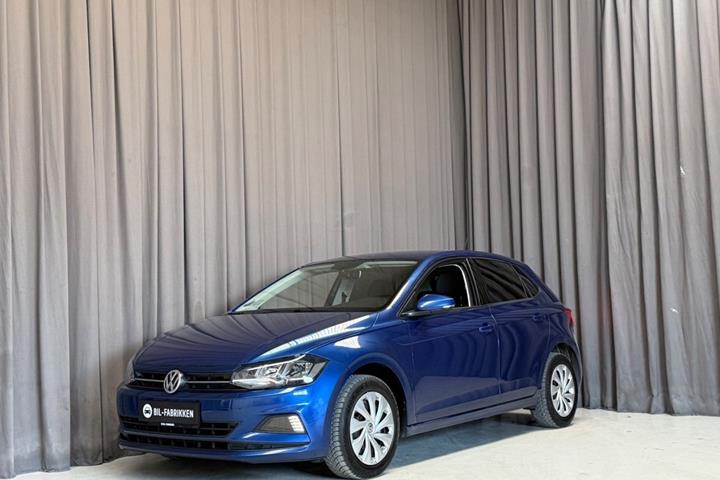 Blå VW Polo fra 2019