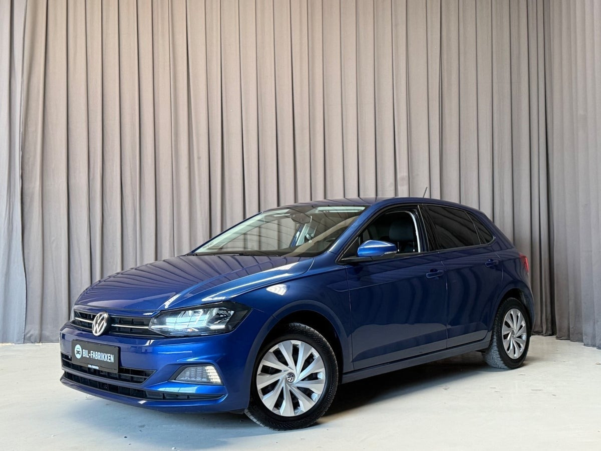 Blå VW Polo fra 2019