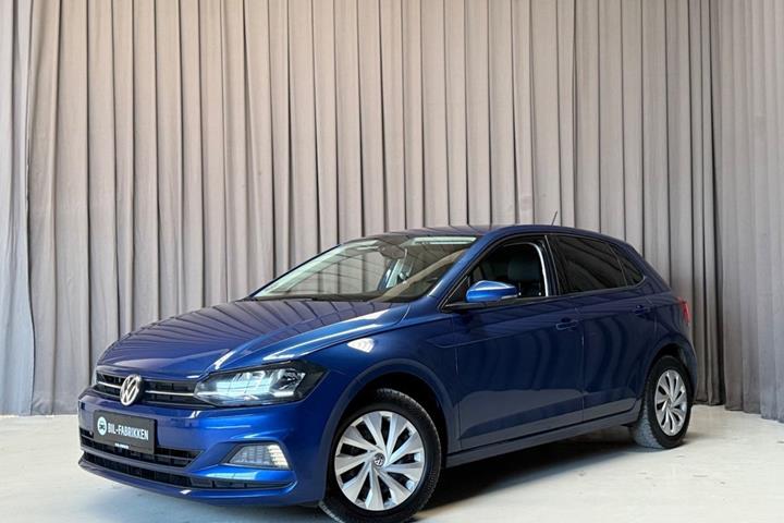 Blå VW Polo fra 2019