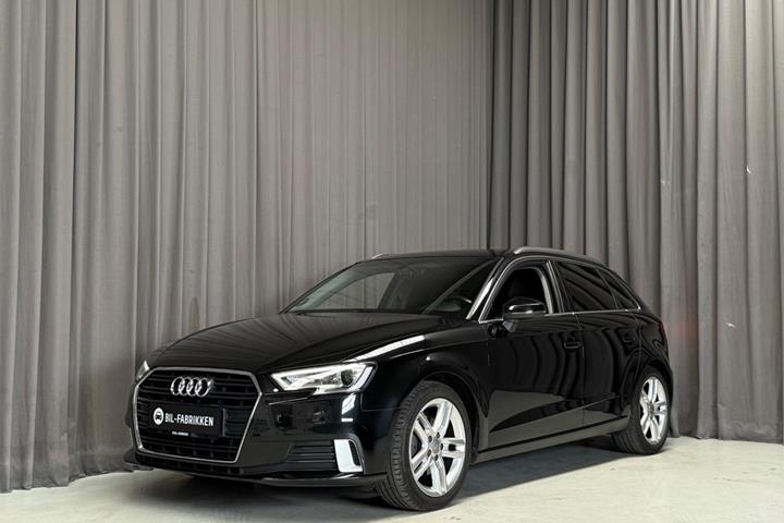 Sort Audi A3 fra 2017