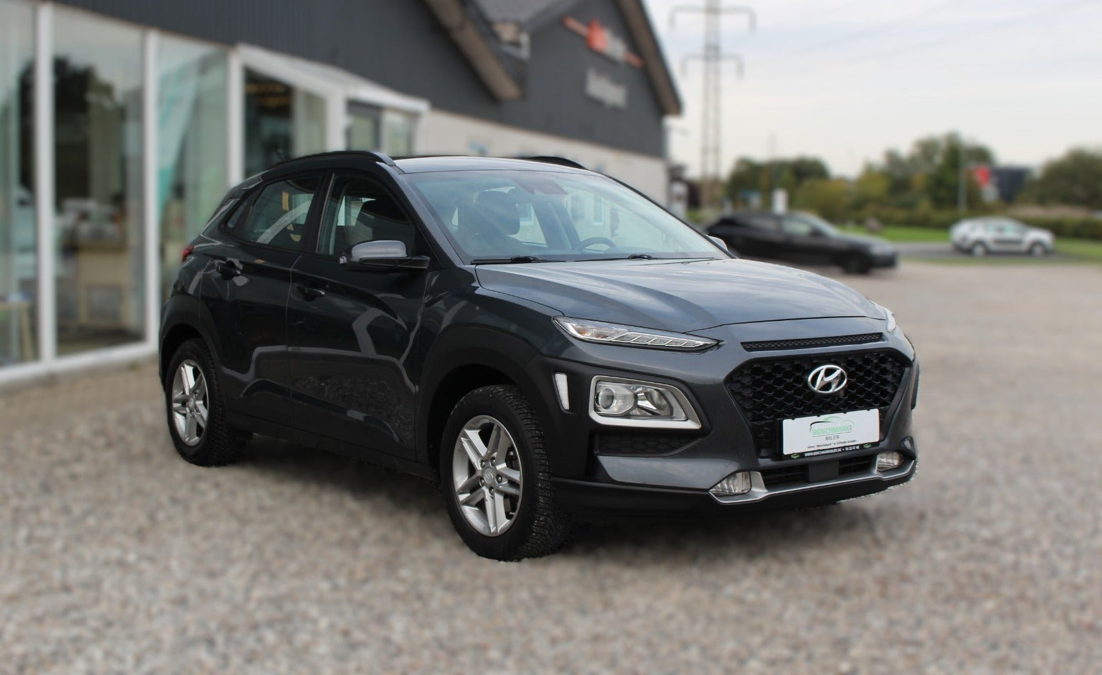 Grå Hyundai Kona fra 2020