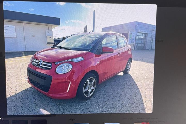 Rød Citroën C1 fra 2018