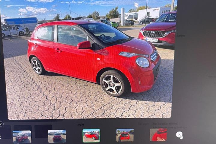 Rød Citroën C1 fra 2018