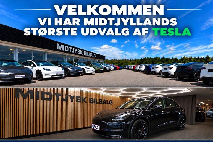 Sort Tesla Model Y fra 2022