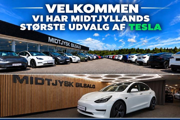 Hvid Tesla Model 3 fra 2023