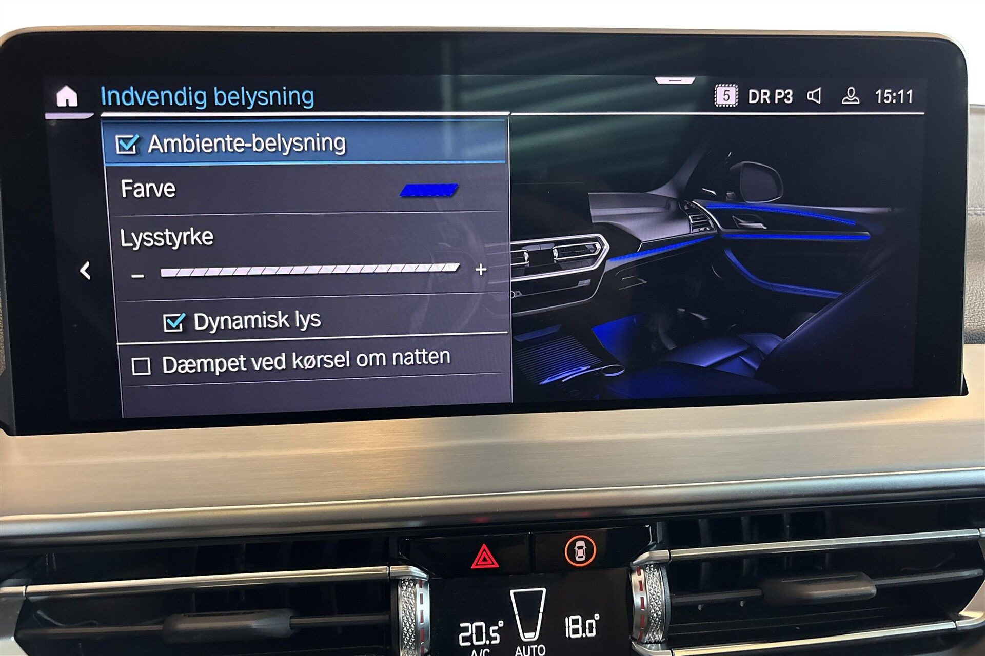 Grå BMW iX3 fra 2024