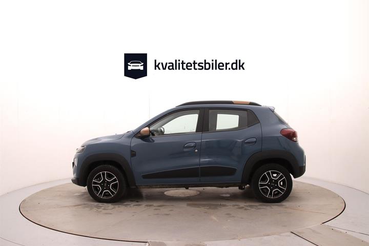 Blå Dacia Spring fra 2024