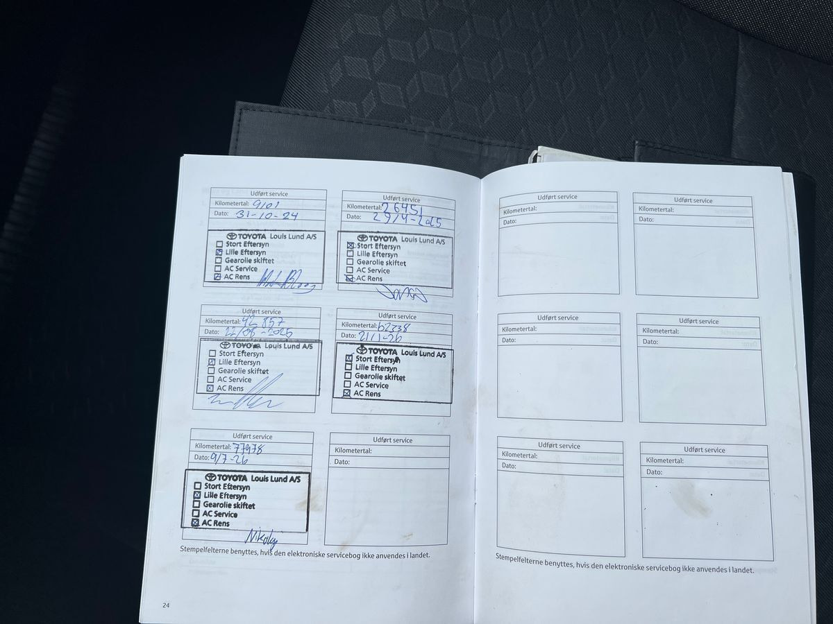 Sort Toyota Yaris fra 2023