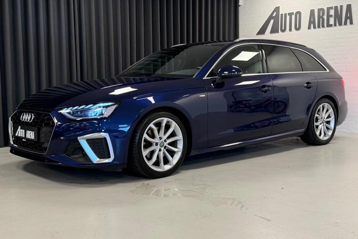 Blå Audi A4 fra 2020