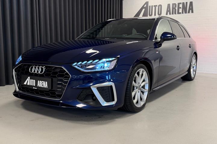 Blå Audi A4 fra 2020