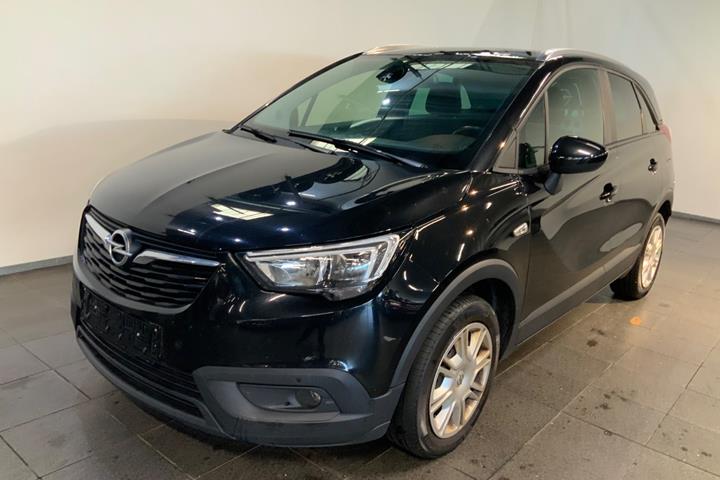 Sort Opel Crossland X fra 2019 set udefra