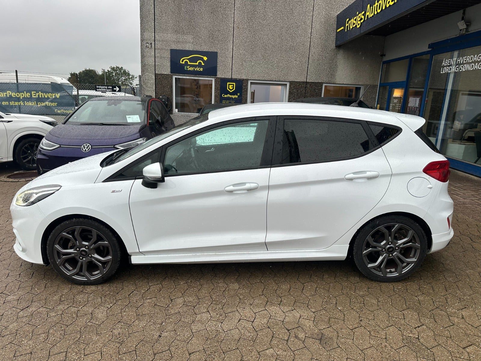 Hvid Ford Fiesta fra 2019