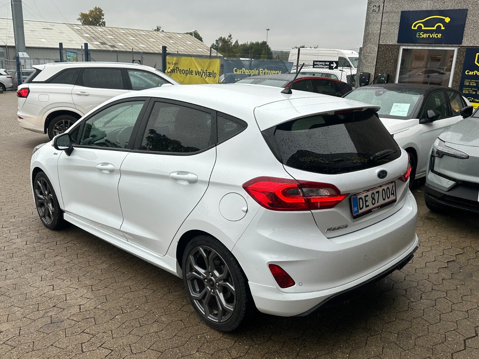 Hvid Ford Fiesta fra 2019