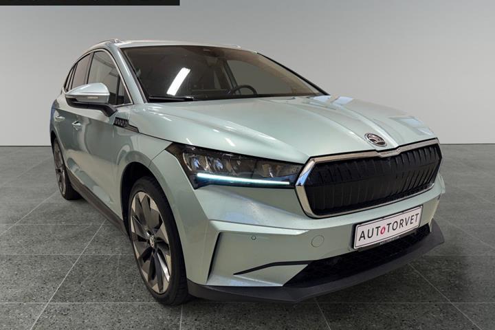 Turquoise Skoda Enyaq fra 2021