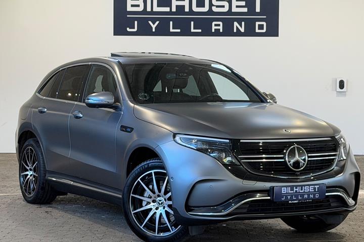 Grå Mercedes EQC400 fra 2021