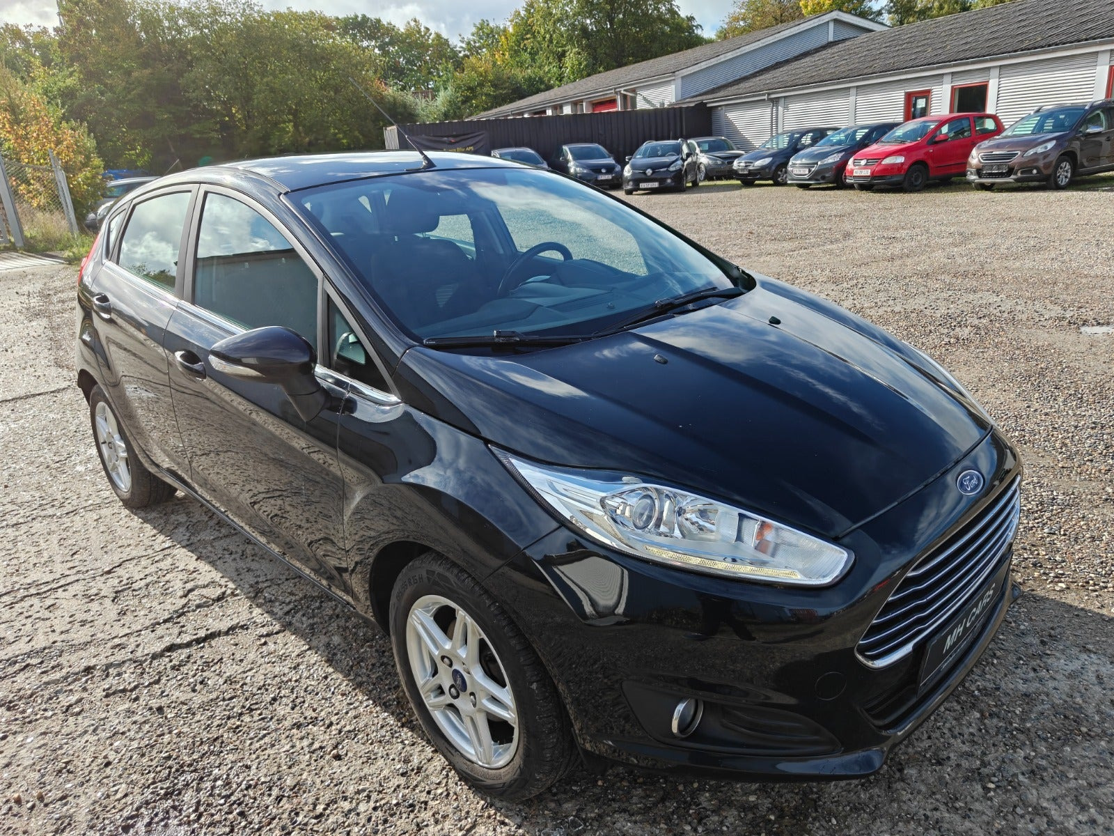 Gul Ford Fiesta fra 2014