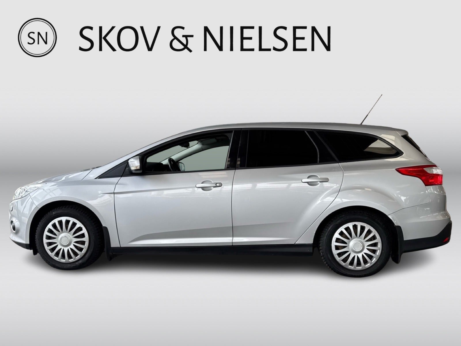 Sølv Ford Focus fra 2012