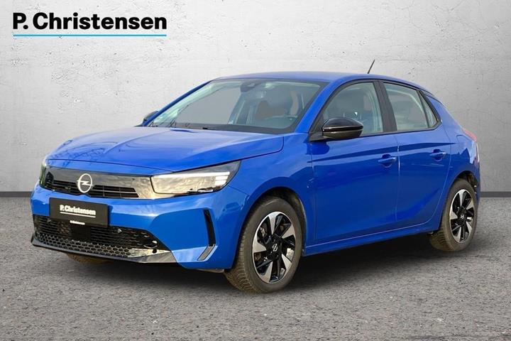 Blå Opel Corsa-e fra 2024