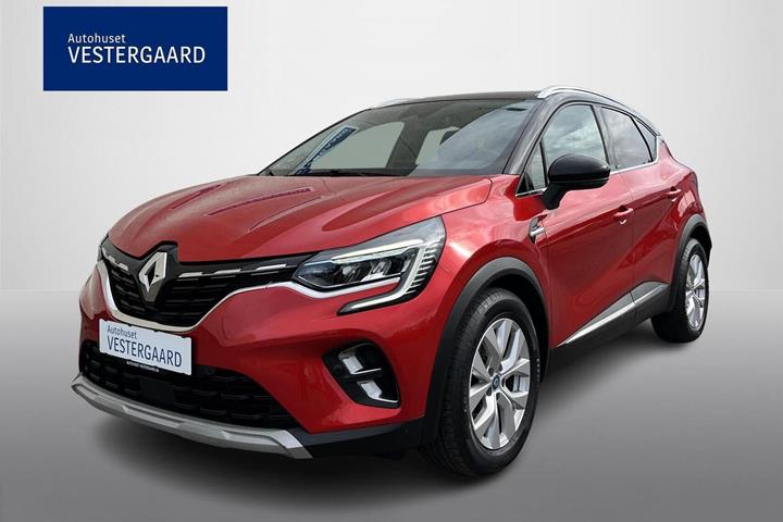 Rød Renault Captur fra 2020 set udefra