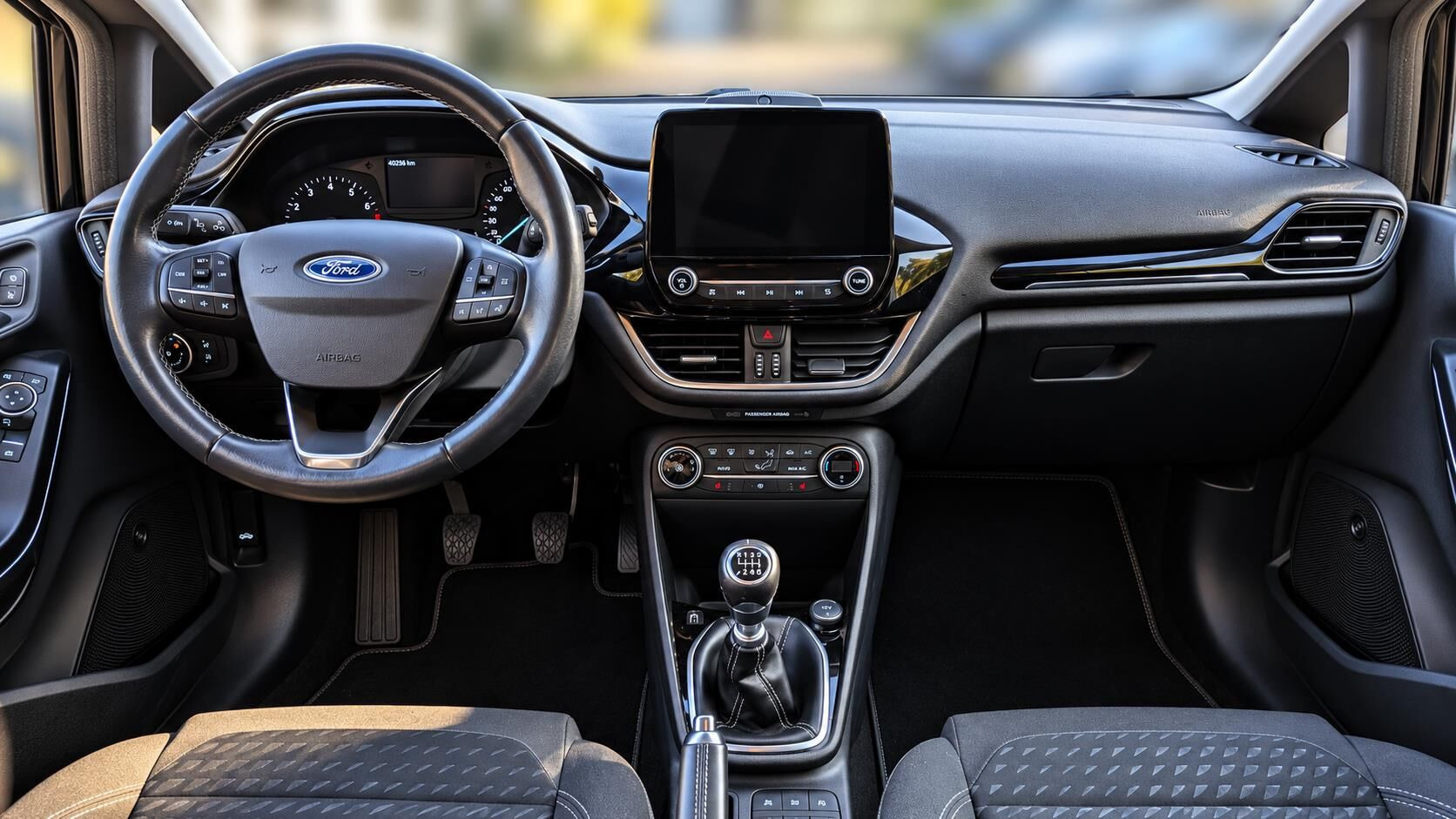 Sort Ford Fiesta fra 2017