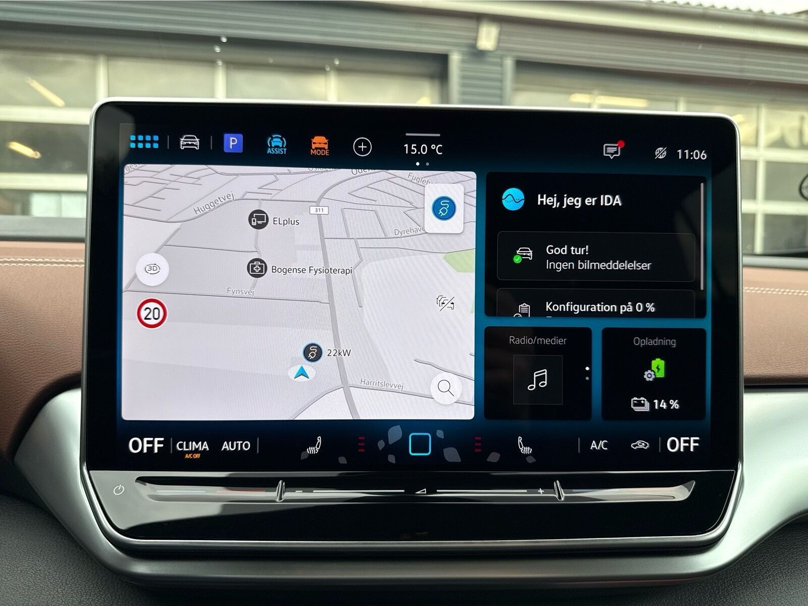 Blå VW ID.4 fra 2025