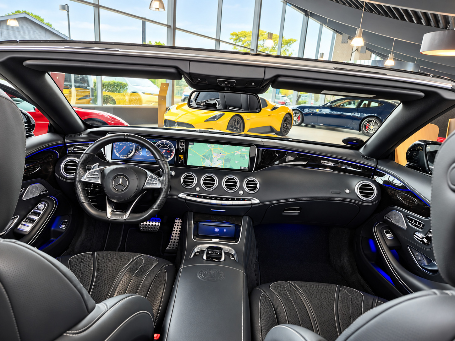 Sort Mercedes S63 fra 2016