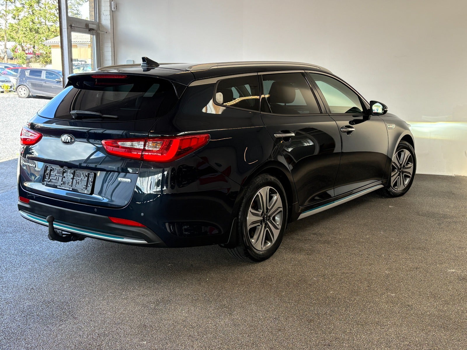 Blå Kia Optima fra 2018