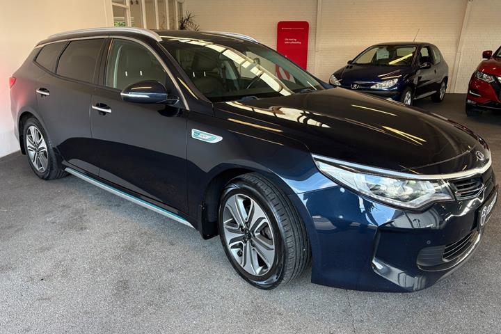 Blå Kia Optima fra 2018