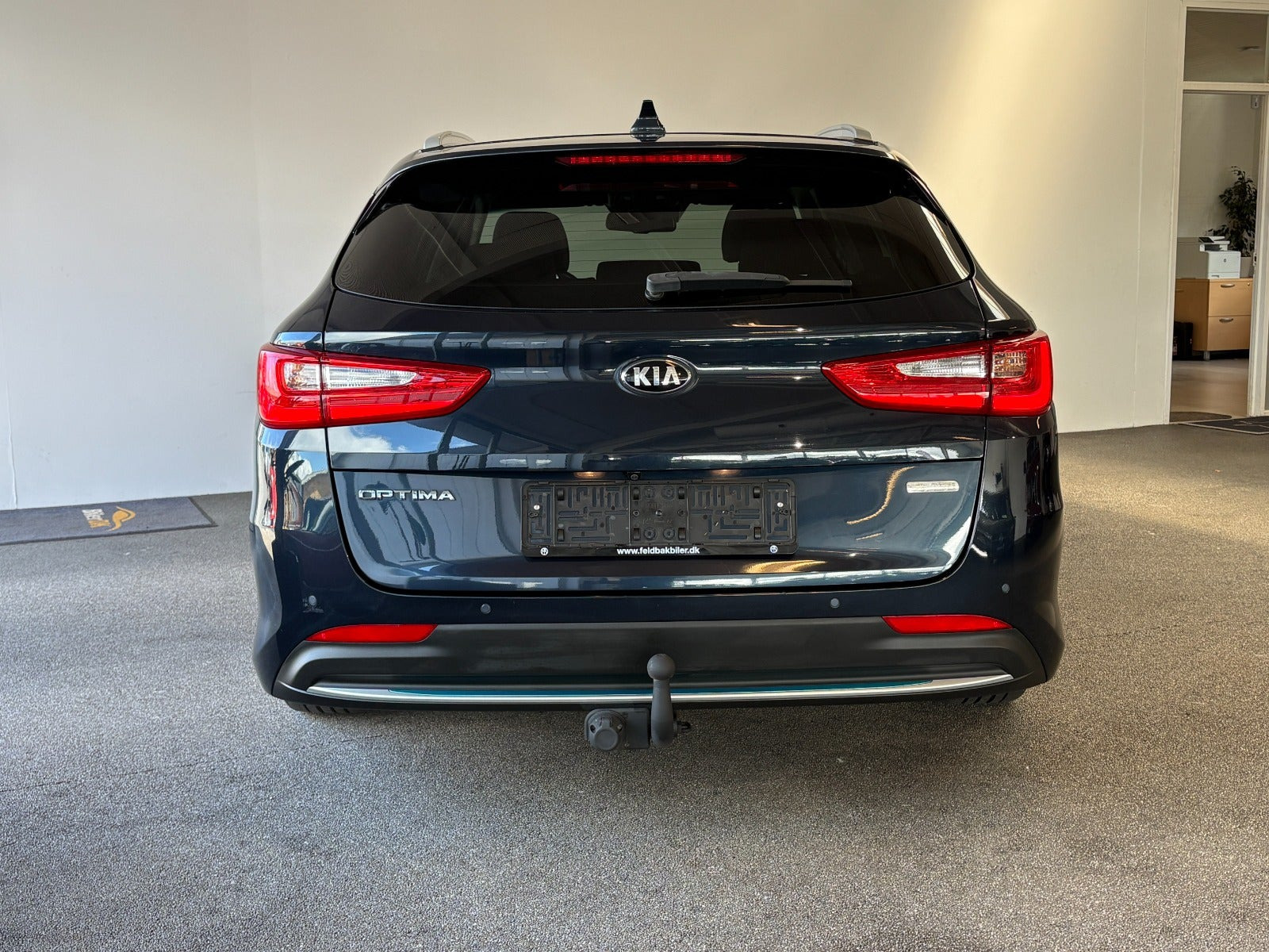 Blå Kia Optima fra 2018