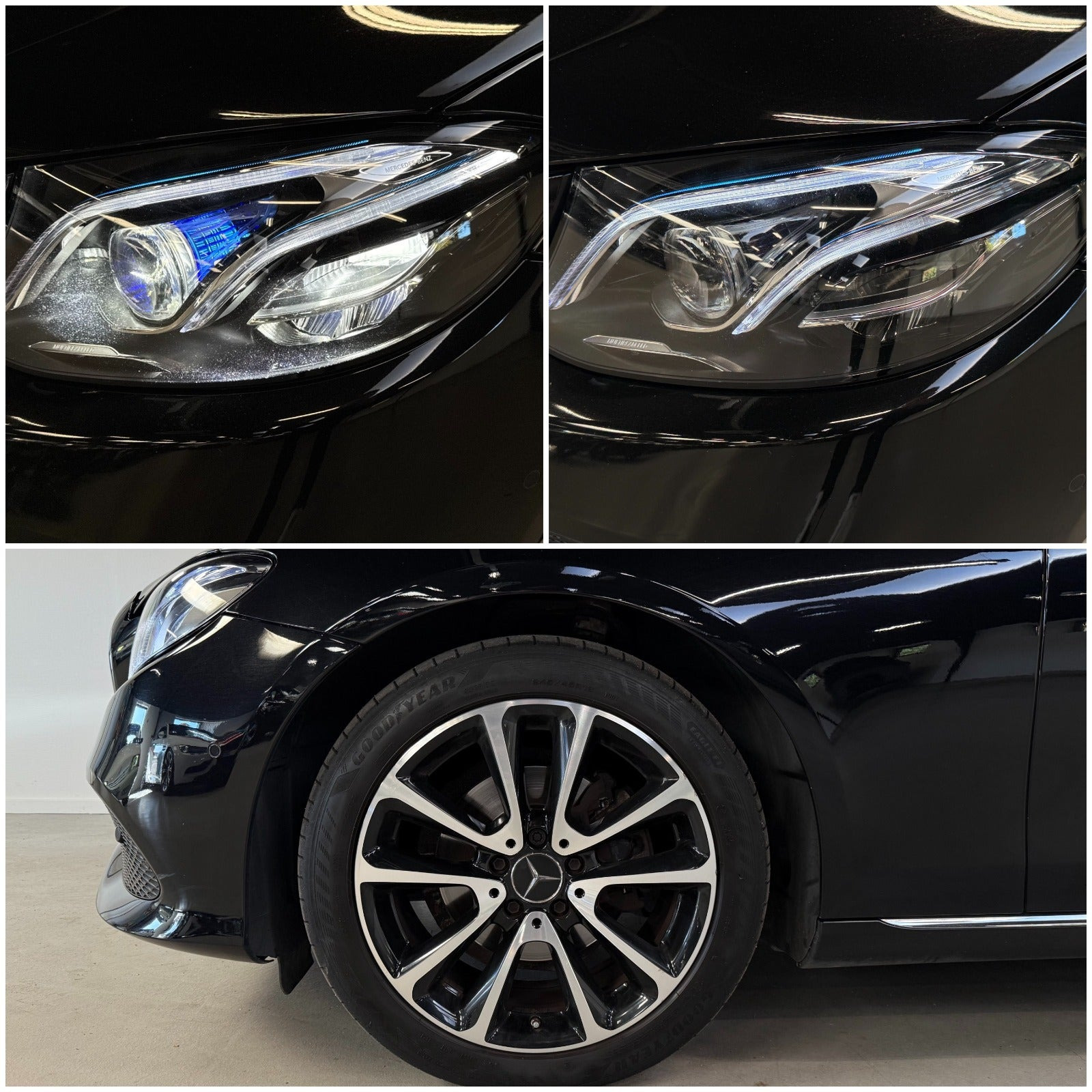 Sort Mercedes E220 d fra 2017