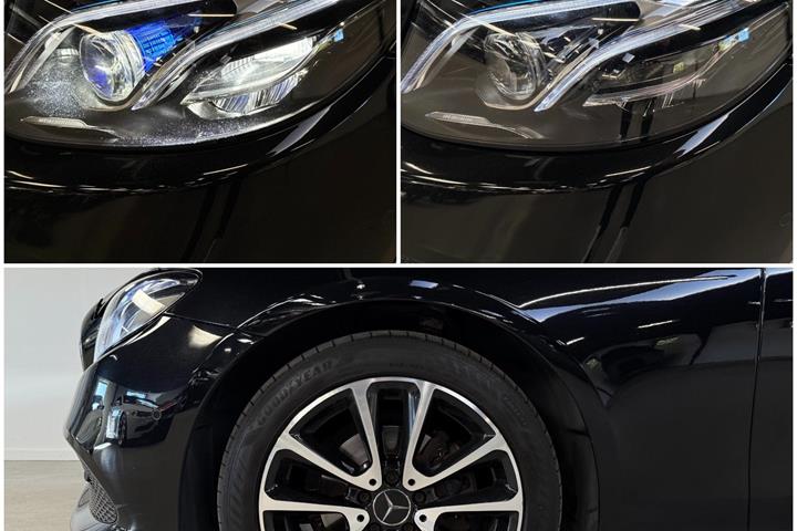 Sort Mercedes E220 d fra 2017