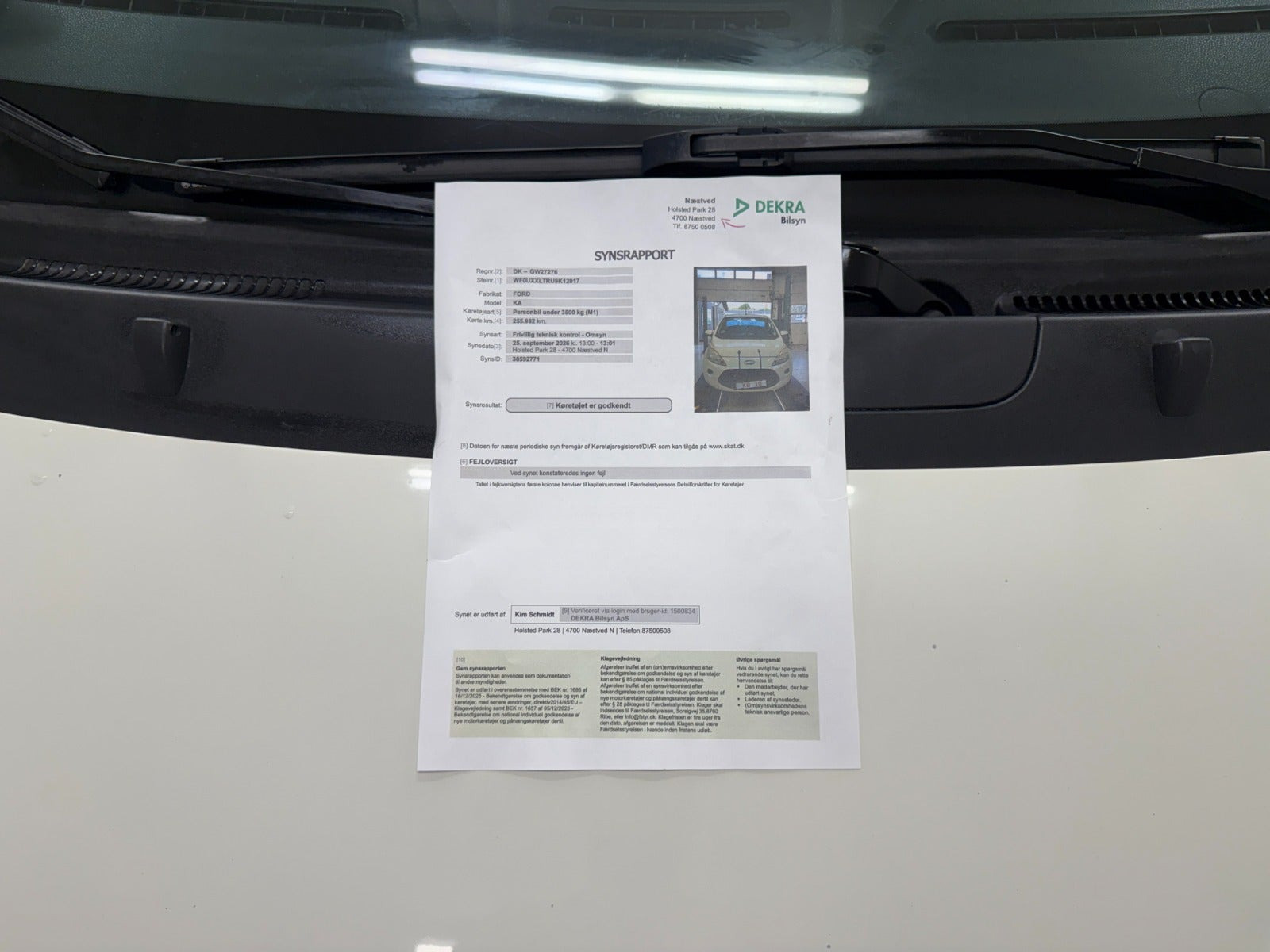 Hvid Ford Ka fra 2009