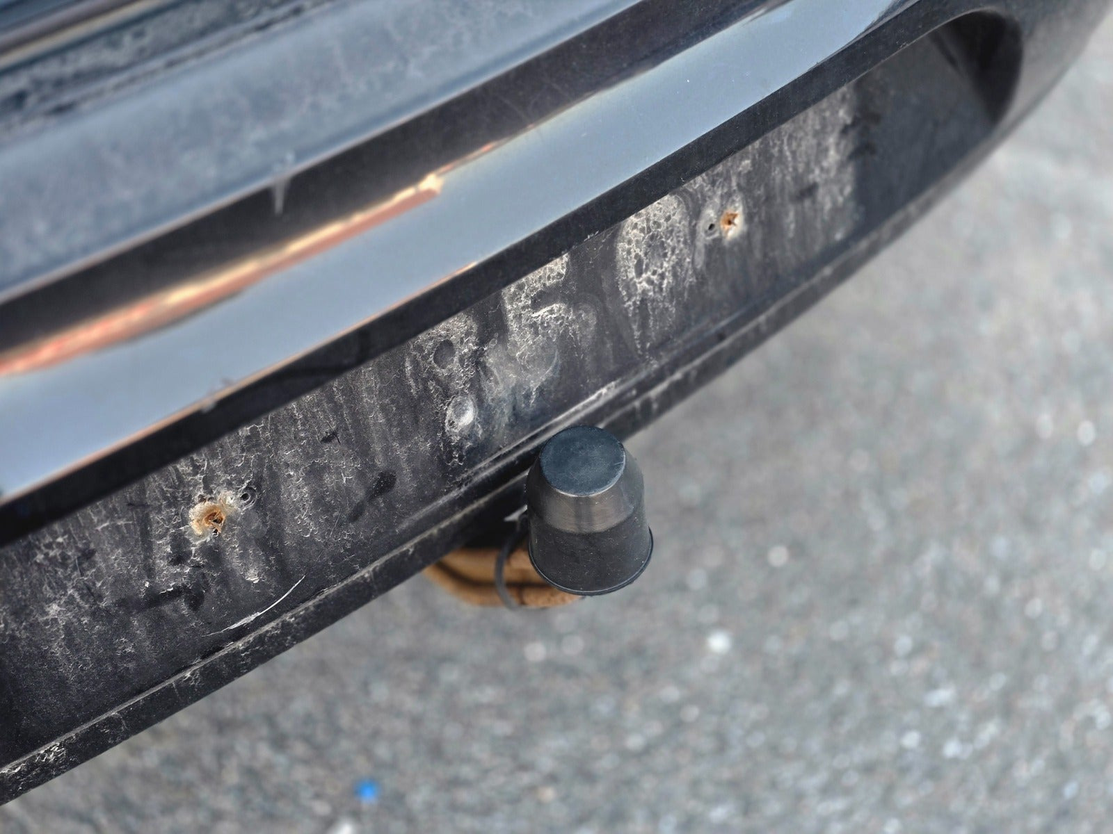 Sort Skoda Superb fra 2009