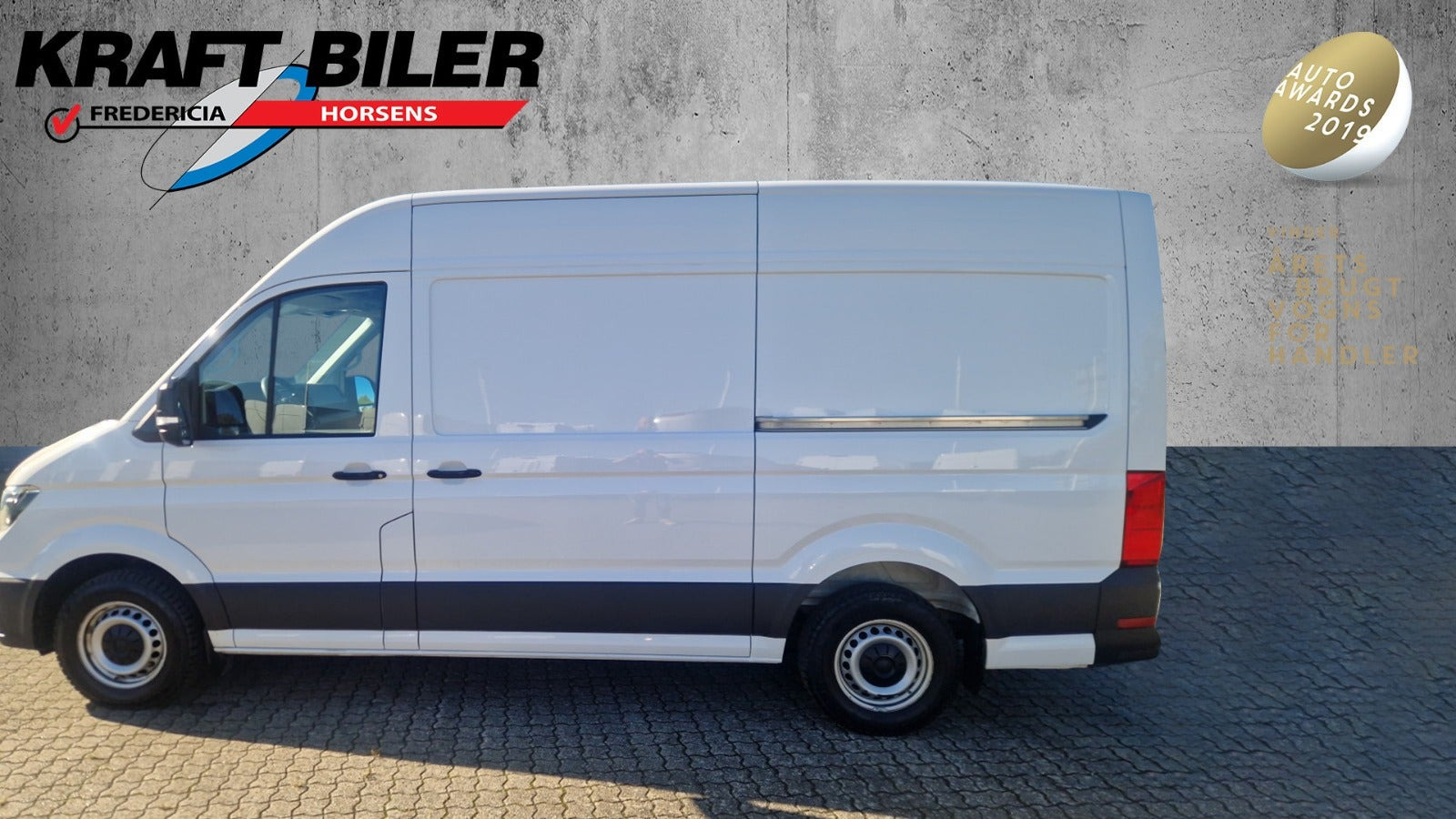 Hvid VW Crafter 35 fra 2023
