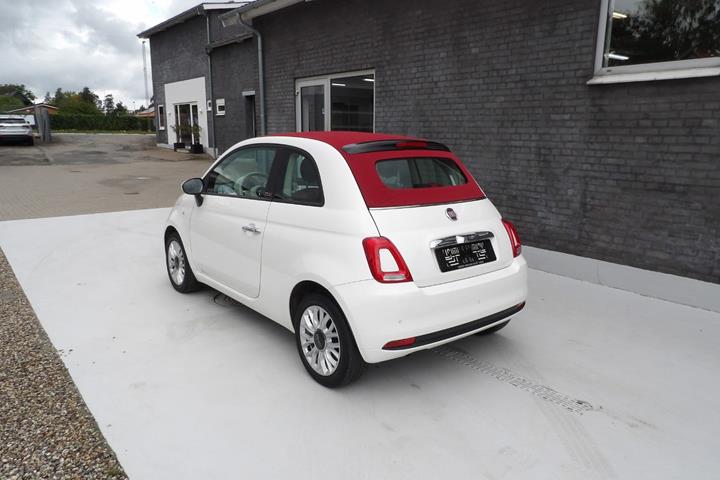 Hvid Fiat 500C fra 2016