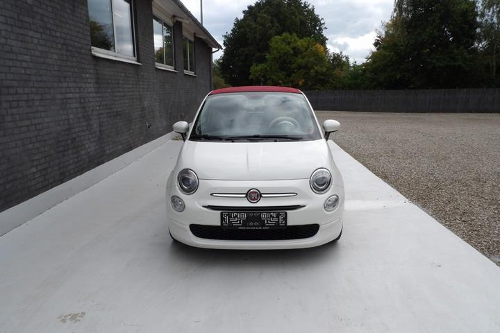 Hvid Fiat 500C fra 2016