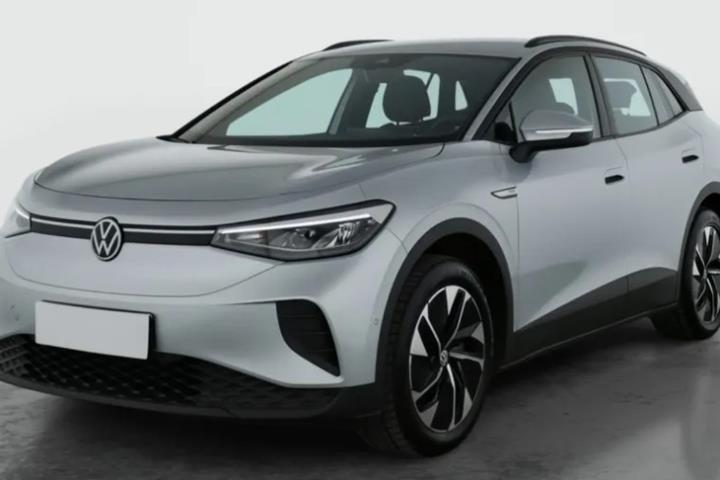 Sølv VW ID.4 fra 2022 set udefra