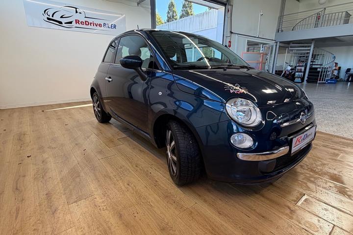 Grøn Fiat 500 fra 2012