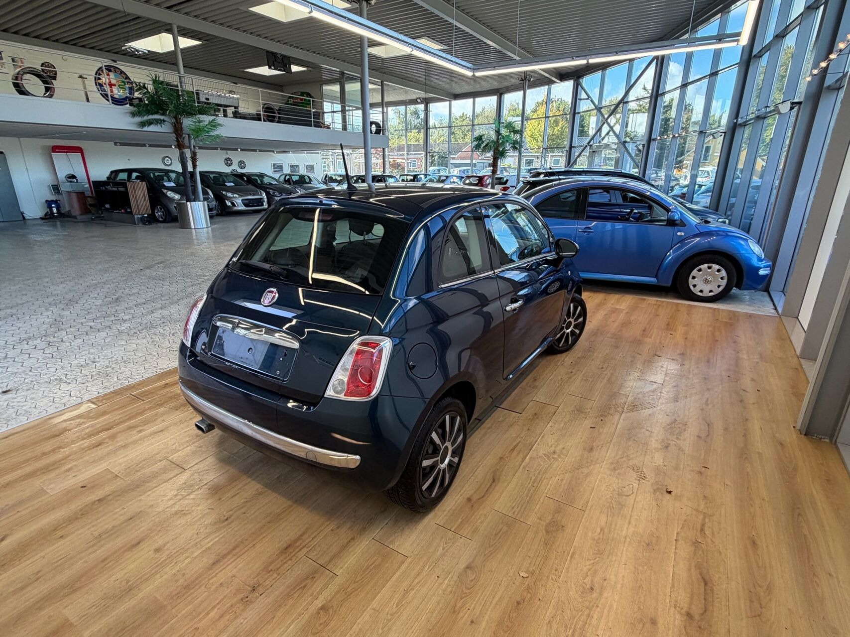 Grøn Fiat 500 fra 2012