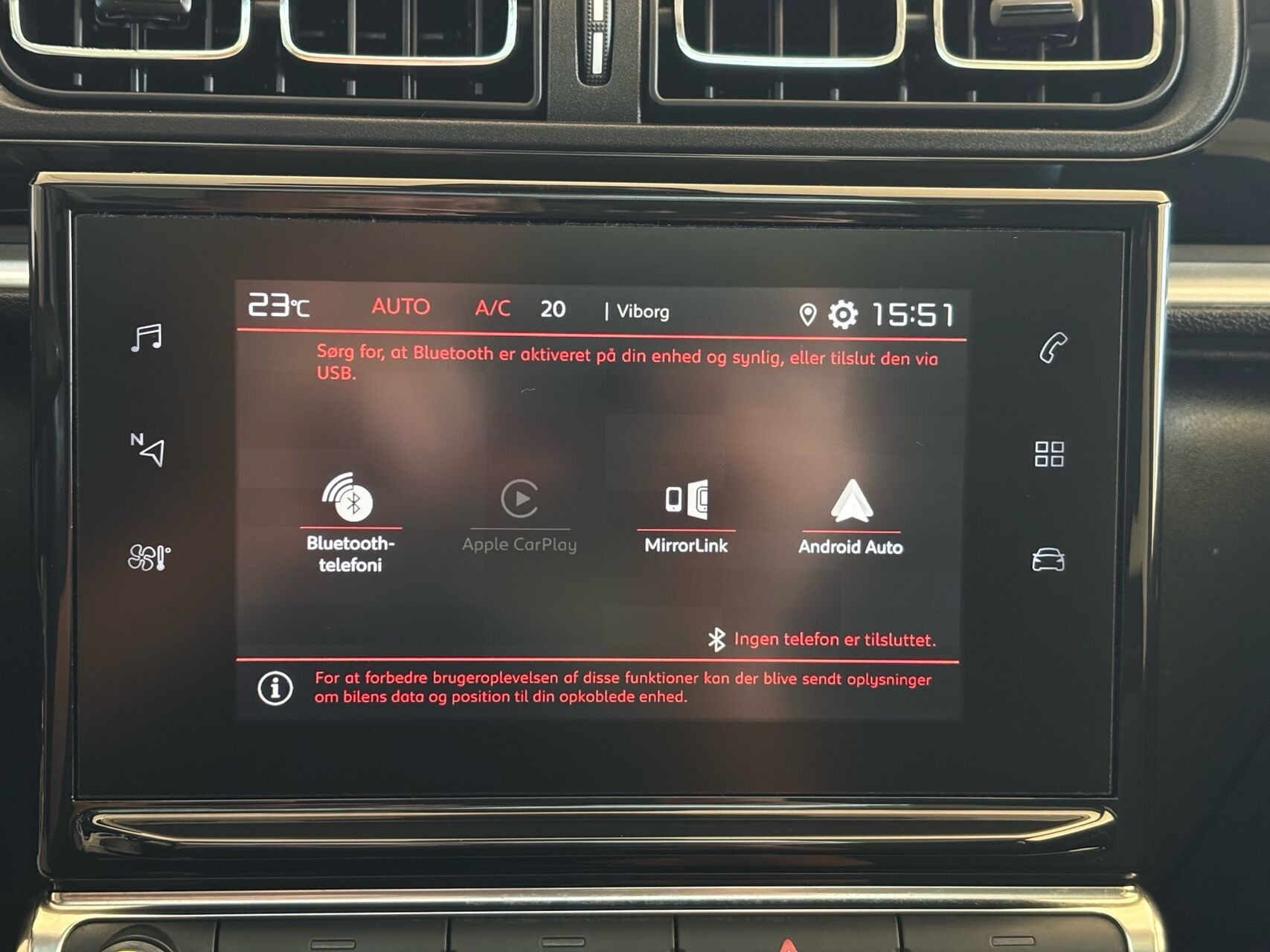 Rød Citroën C3 fra 2019