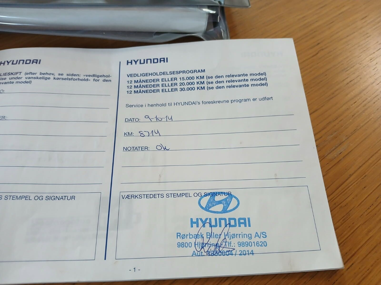 Rød Hyundai i20 fra 2013