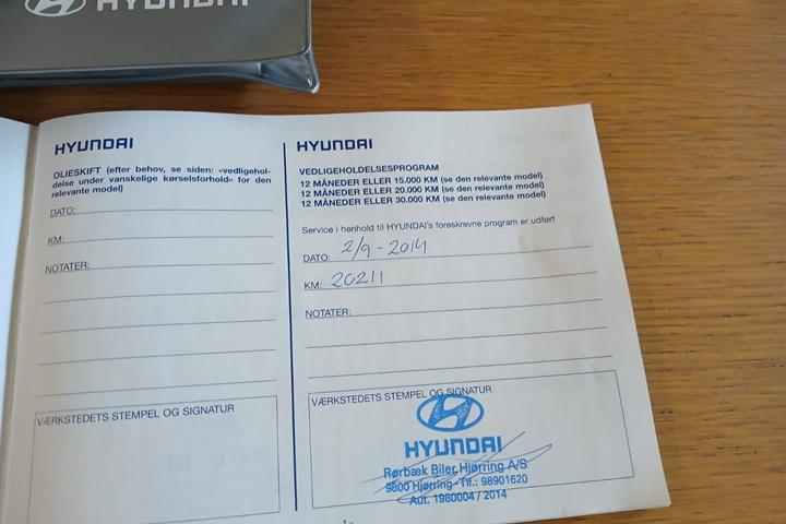 Sølv Hyundai i20 fra 2013