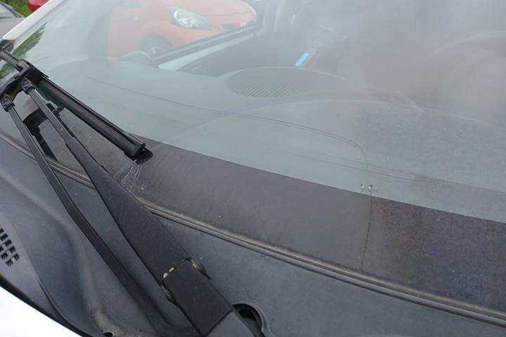 Hvid Toyota Aygo fra 2012