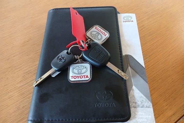Sort Toyota Aygo fra 2009