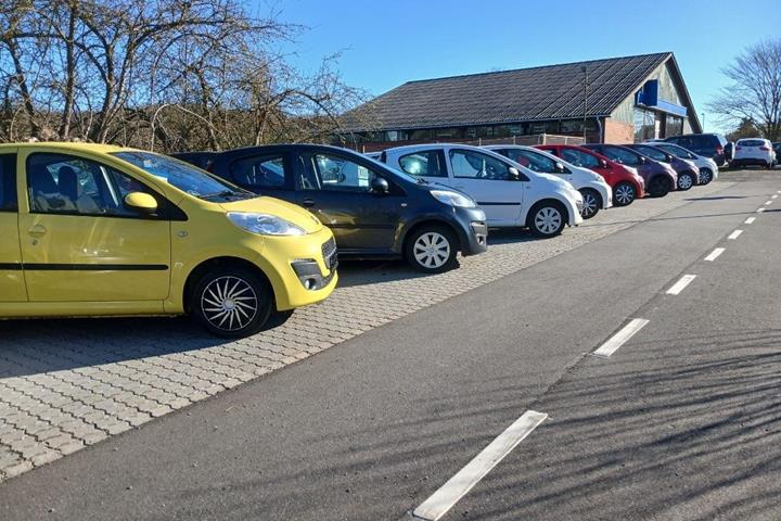 Sort Toyota Aygo fra 2009