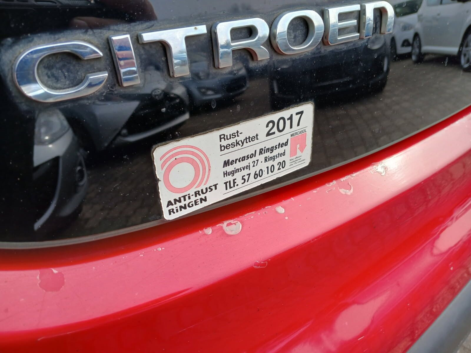 Rød Citroën C1 fra 2012