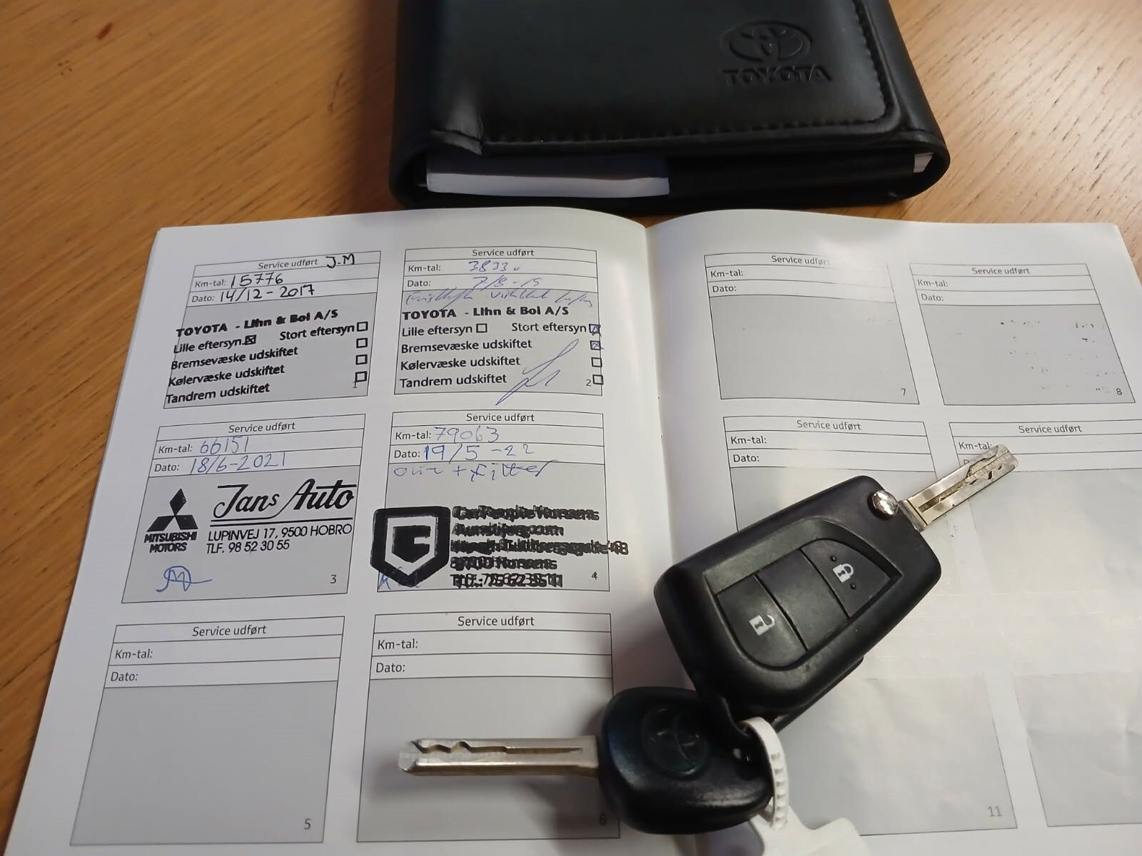 Sort Toyota Aygo fra 2017
