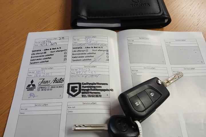 Sort Toyota Aygo fra 2017